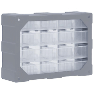 Vidaxl organisateur multi-tiroirs avec 16 tiroirs centraux 52x16x37 cm 149602_5