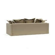Canapé-lit design Pascala Innovation Living - Convertible 200x140 cm - Tissu Vivus Dusty Sand_5