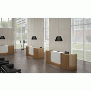 Banque d'accueil Z2 - L 126 cm - Fabricant OFFICITY - Kit LED en option_5