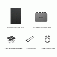 EcoFlow Panneau solaire rigide 400 W (2 pièces) + PowerStream Micro-onduleur 800W_5
