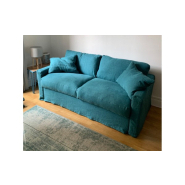 Canapé 4 places Bidart 210 cm convertible avec matelas 14 cm - Home Spirit_5