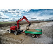 Pelle sur pneus Yanmar B110W - Haute précision hydraulique pour aménagement paysager, génie civil, services publics_5