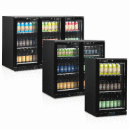 Arrière bar réfrigéré 1 porte DB126H noir TEFCOLD_5