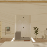 Hammam kit de construction cabine de douche avec paroi vitrée à carreler 120 x 120 - Générateur vapeur inclus_5