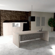 Bureau de Direction E10 - QUADRIFOGLIO - 244, Orme gris, Avec voile de fond, Non_0
