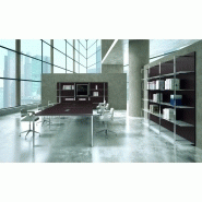 Bureau de direction en bois X7 avec retour et caisson porteur 4 tiroirs - Référence X7C01_SELECTION - Fabricant QUADRIFOGLIO_5