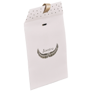 Pochettes cadeaux et boitages élégants en papier kraft havane ou blanc - 140 à 250 g - personnalisables_5