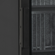 Vitrine réfrigérée noire - SCU1425H - finition élégante, porte vitrée réversible, froid ventilé, LED_5