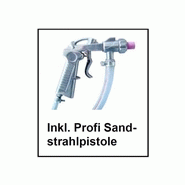 Cabine de sablage 220L - Pistolet sableur avec buses en céramique, hublot protégé, gants intégrés et accessoires inclus_5