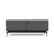 Canapé design Dublexo Stem convertible lit 115x210 cm - pieds obus - tissu Twist Charcoal_5
