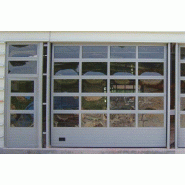 Porte industrielle levante vitrée woodgrain M - 5250 / 4750_5