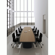 Table de réunion ARCO - bois laqué noir, plateaux et façades plaqués avec vernis opaque translucide_5