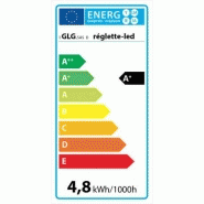 Réglette LED blanc neutre (5800°K) - 50 cm - IP65 - Aluminium - Haute luminosité_5