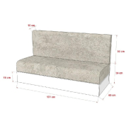 Armoire lit escamotable Genius Sofa - Blanc Mat Canapé Gris - Couchage 140x200 cm avec ouverture assistée_5