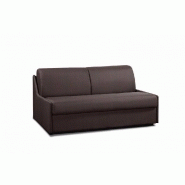 Canapé convertible France matelas 16 cm - système express - sommier à lattes 160 cm - microfibre marron_5