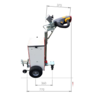 Tireur pousseur électrique Imove 400 - Timon réglable en hauteur et inclinaison - Capacité de traction 700 kg sur terrain plat - STI constructeur_5