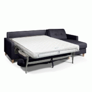 Canapé d'angle Norway - Matelas 16 cm - Système express - Sommier à lattes Renatonisi - Tweed gris platine_5