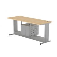 Table informatique DATA avec écran posé - nombreuses dimensions et configurations - fabrication française_5