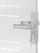 Vidaxl portail de jardin 100x75 cm acier inoxydable 376474_5