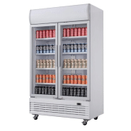 Vitrine réfrigérée 2 portes 950 litres avec roulettes - gaz écologique r290_5