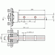 Kit de roues pour remorque de quad utilitaire 22x11.00-8, double essieu, P334, capacité 1 800 kg_5
