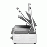 Grill de contact modèle double 1/2 rainuré 1/2 lisse inf.475x230mm HENDI_5