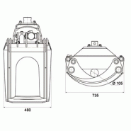 Dk-14 grappin forestier pour mini-pelle 3.5-7 tonnes - deleks srl_5