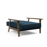 Fauteuil design convertible lit Splitback Frej - Argus Navy Blue - Innovation Living - Accoudoirs Chêne Fumé - 90x115 cm_5
