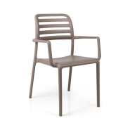 Fauteuil en résine COSTA - Stamp - extérieur, empilable, design moderne_5