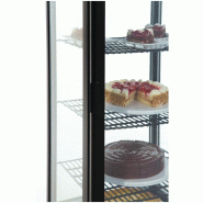 Vitrine réfrigérée panoramique avec portes incurvées Série C noire 235L - Polar - DP289_5