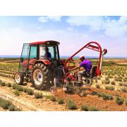 Outil de désherbage inter-rangs pour jeunes plantes