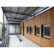 Préau couvert sur mesure pour établissement scolaire, bâtiment modulaire ou extérieur abrité - Fabrication SITI EUROPE depuis 25 ans_5