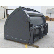 Godet de déchargement élevé Fravizel - grande capacité, pour matériaux légers_5