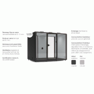 Cabine acoustique 6 personnes domus xl - MOBEL LINEA - gris anthracite , gris_5