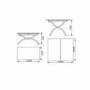Table basse relevable extensible Hirondelle compacte laquée blanc - 100 x 57/114 cm - Design et gain de place_5