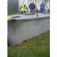 Cuve à eau en béton : 7500 litres