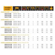 Cultivateur agricole Dondi - 3 rangées de dents - Poids de 2100 à 6080 kg_5