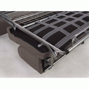 Canapé convertible NIGHT EXPRESS - Matelas 14 cm polyuréthane - Gris clair - Couchage 120 cm_5