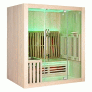 SAUNA COMBI BOREAL® ELÉGANCE 3 - 175X125 INFRAROUGE + VAPEUR_5