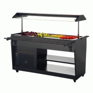 Buffet réfrigéré série G noir 4 GN1/1 PG007 Polar_5