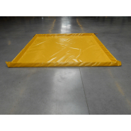 Bassin de rétention gonflable - tissu polyester enduit PVC 1100 g/m² - dimensions 2,55m x 2m_5