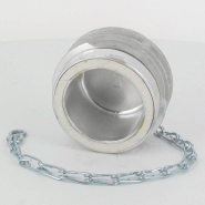 Bouchon avec verrou + chainette Ø 50 mm - Alu_5
