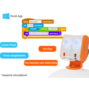 KIT ROBOT ÉDUCATIF CONSTRUCTION PROGRAMMATION TÊTE HUMANOIDE PICOH OHBOT (BLANC / ORANGE) APPLICATION WINDOWS PYTHON SCRATCH_5