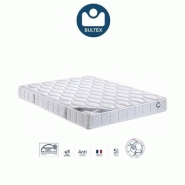 Canapé convertible express premium 120 cm - Sommier à lattes RENATONISI - Matelas Bultex - Cuir vachette taupe_5