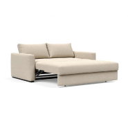 Canapé convertible design COSIAL avec accoudoirs - Innovation Living - tissu Phobos Latte - couchage 160x202 cm_5