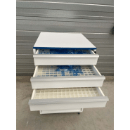 Meuble d'occasion de laboratoire avec 9 tiroirs - verrouillage à clés - ATEX - P21091159_5