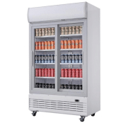 Vitrine réfrigérée 2 portes coulissantes 950 litres avec roulettes - gaz écologique r290_5