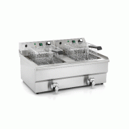 Friteuse électrique double avec robinets de vidange - 2 x 11 litres_5