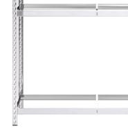 Vidaxl porte-pneus à 2 niveaux 2 pcs argenté 110x40x180 cm acier 152894_5