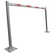 Structure limiteur de hauteur en RAL9006 ou RAL2000 pour lieux publics